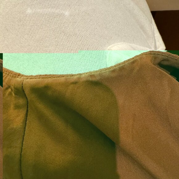 F21 Burnt Orange-Red Sleeveless Houndstooth Dress with Cross Back Detail - Picture 6 of 7